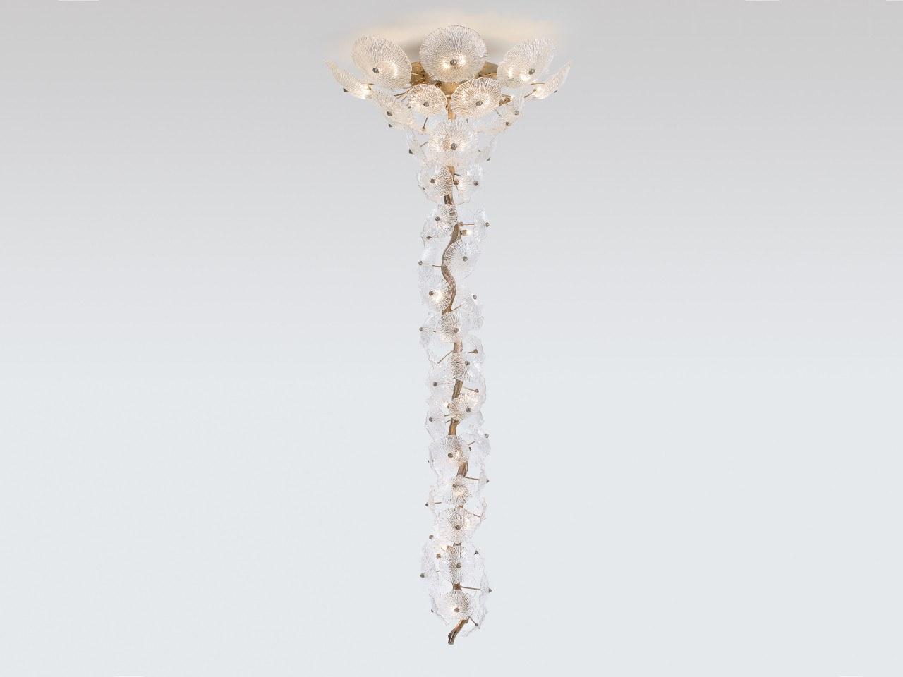 NENUFAR CT3229/48 LED handmade bronze ceiling lamp