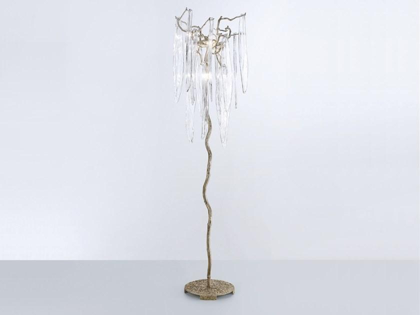 WATERFALL PA639/5 Handmade bronze floor lamp