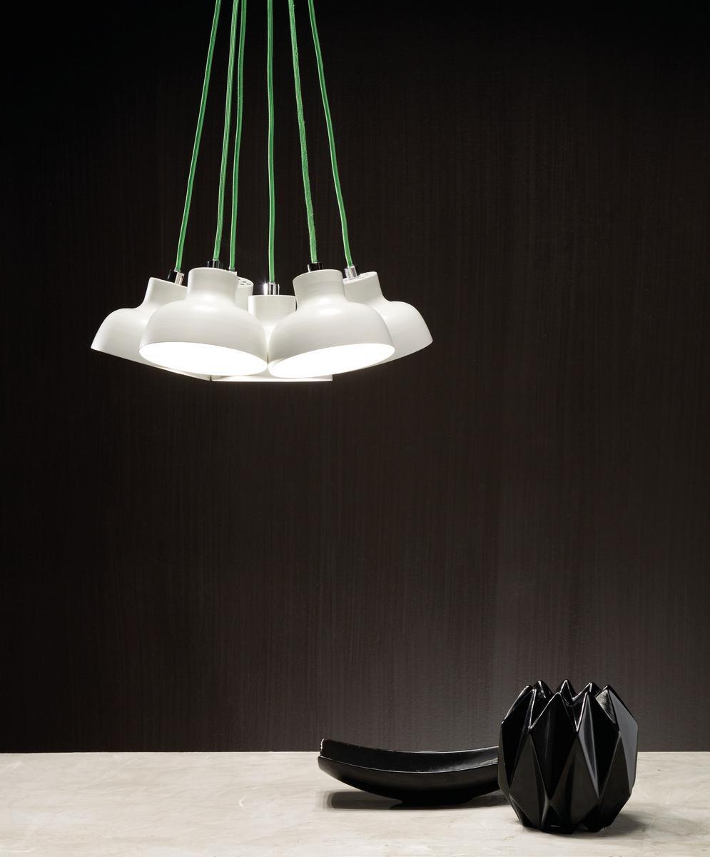 COCO 6 LED direct light iron pendant lamp