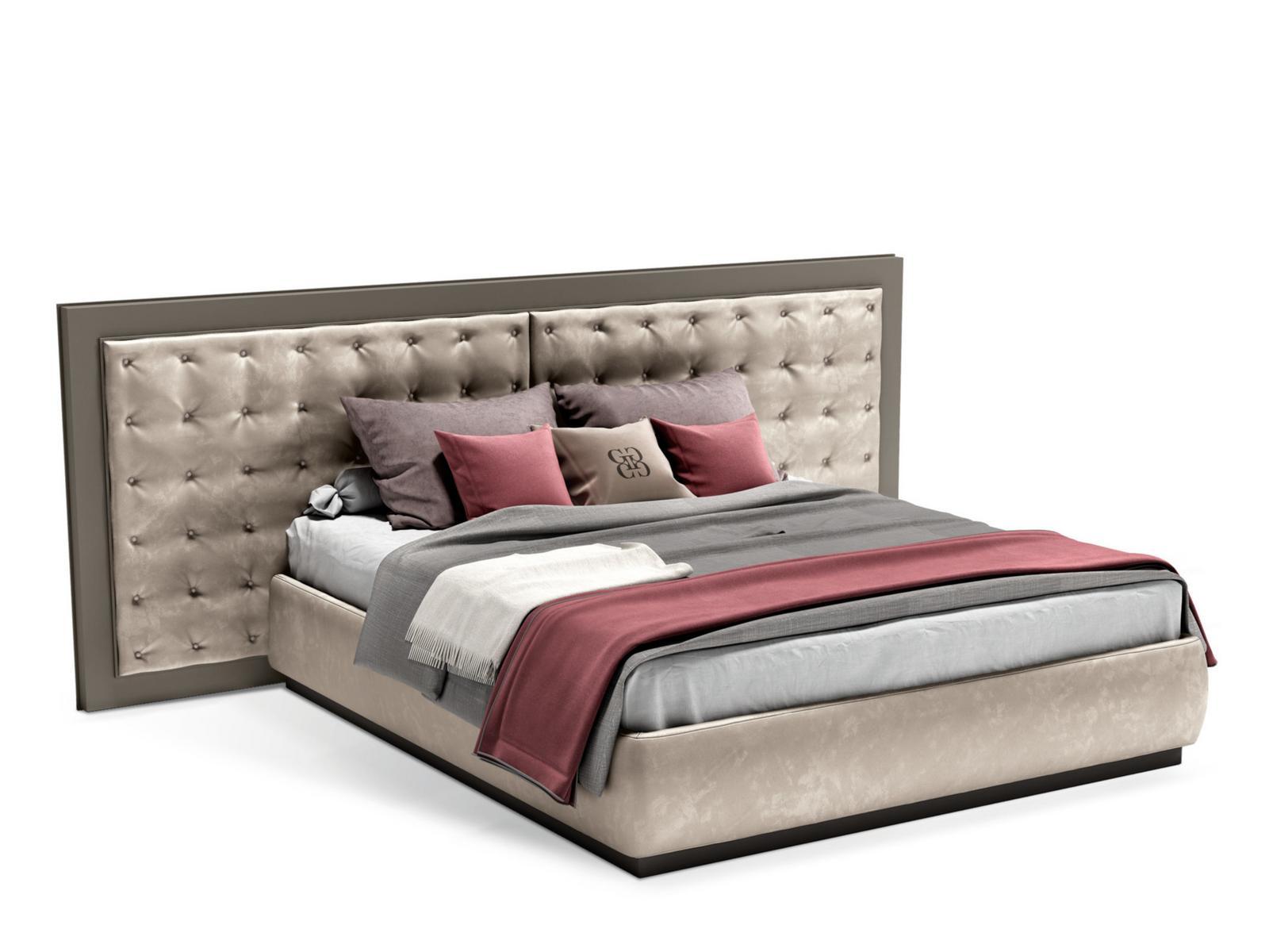 ZARAFA Double bed with tufted headboard