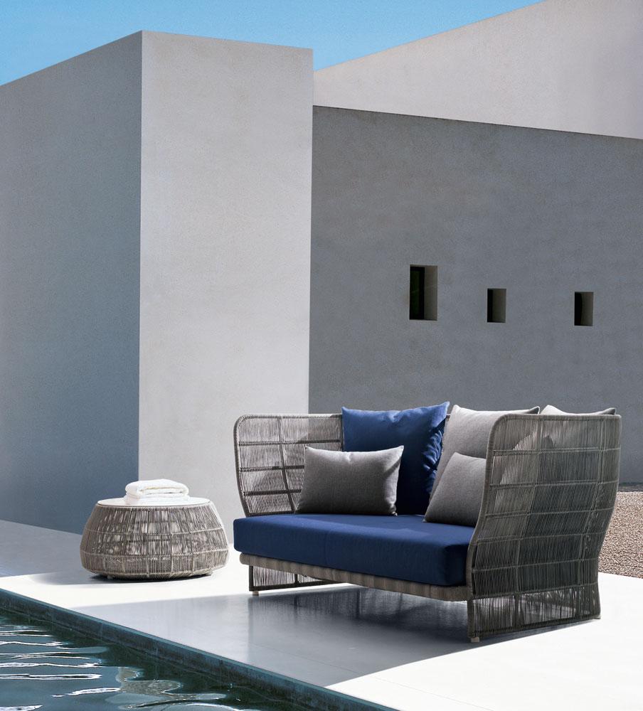 CANASTA '13 3 seater polyethylene garden sofa