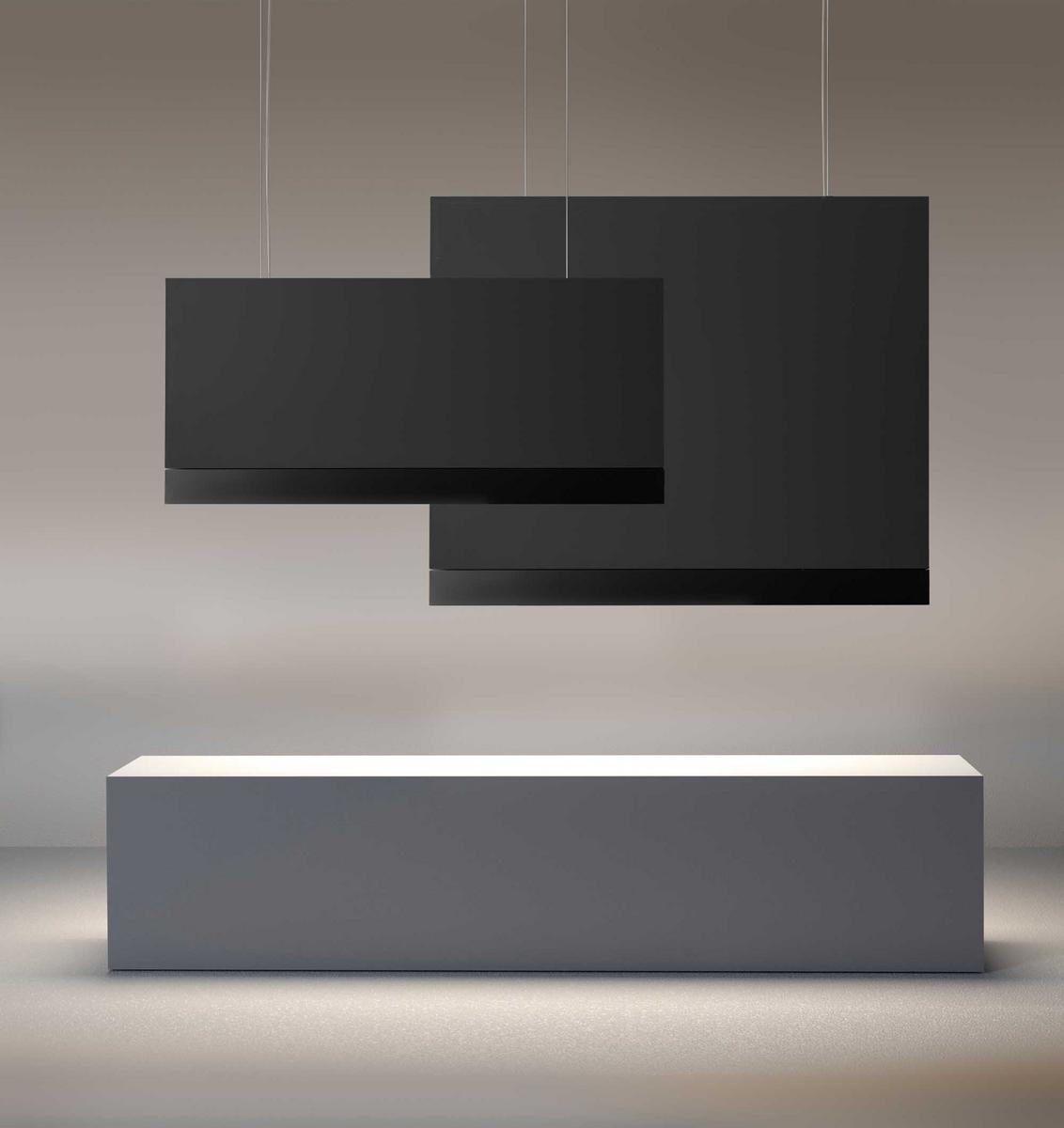 STAGE HORIZONTAL SILENCE LED perforated metal pendant lamp