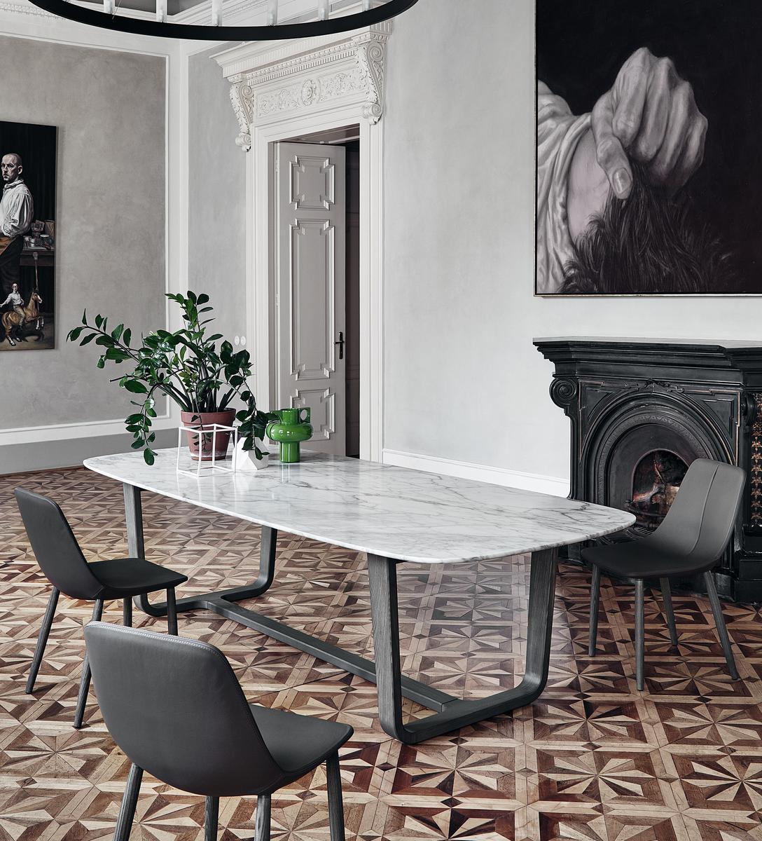 MEDLEY Oval marble living room table