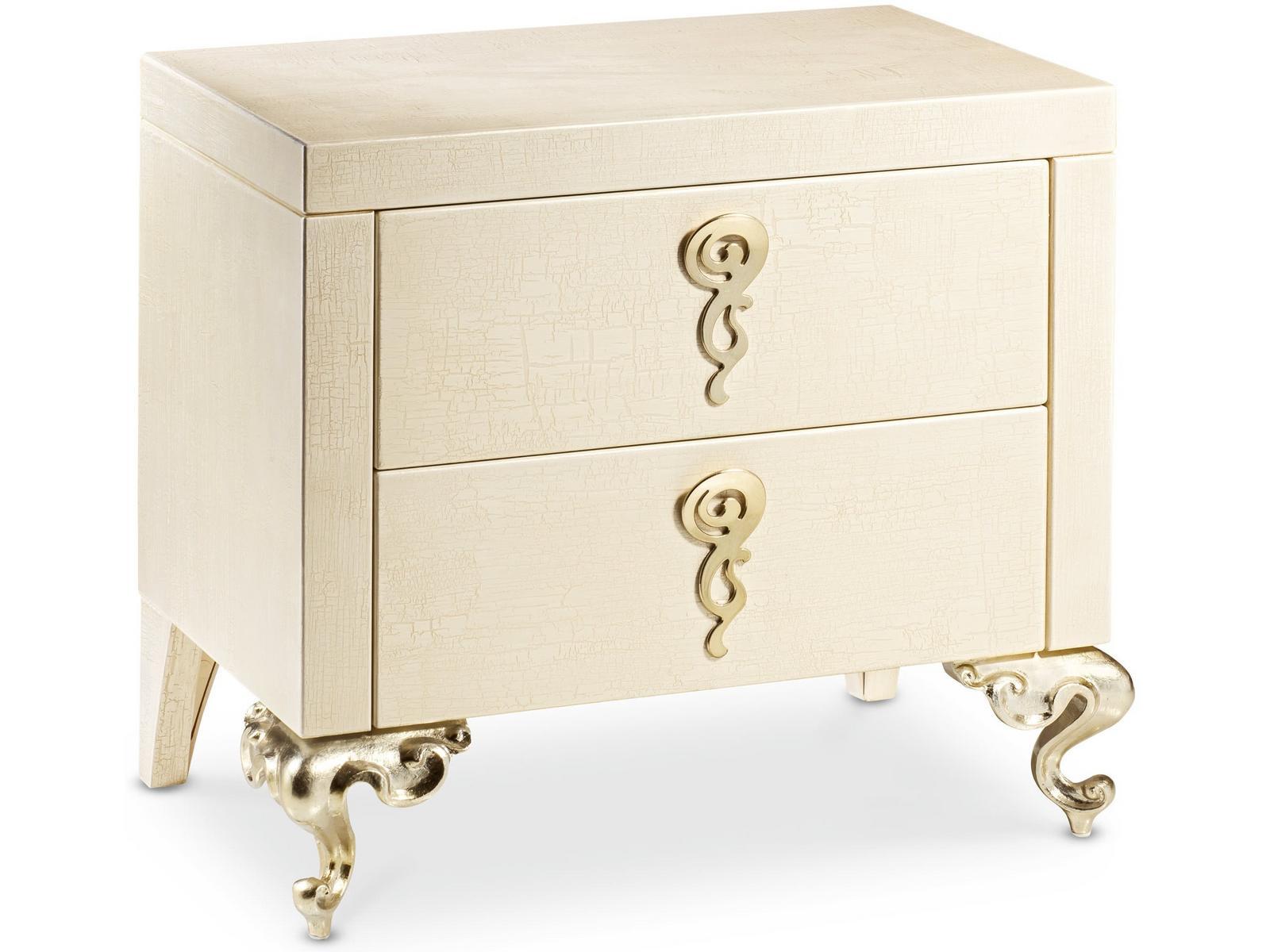 GEORGE Wooden bedside table with drawers