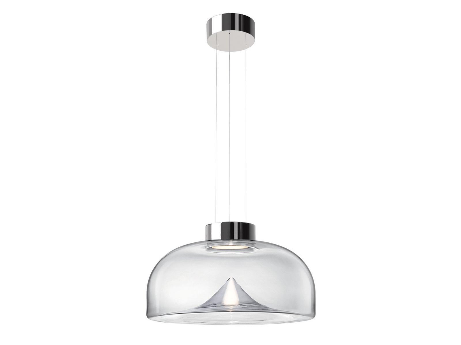 AELLA S LED blown glass pendant lamp