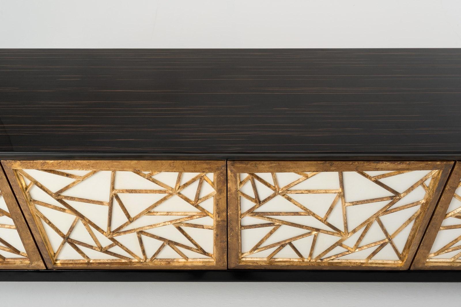 GILLO Ebony sideboard with doors