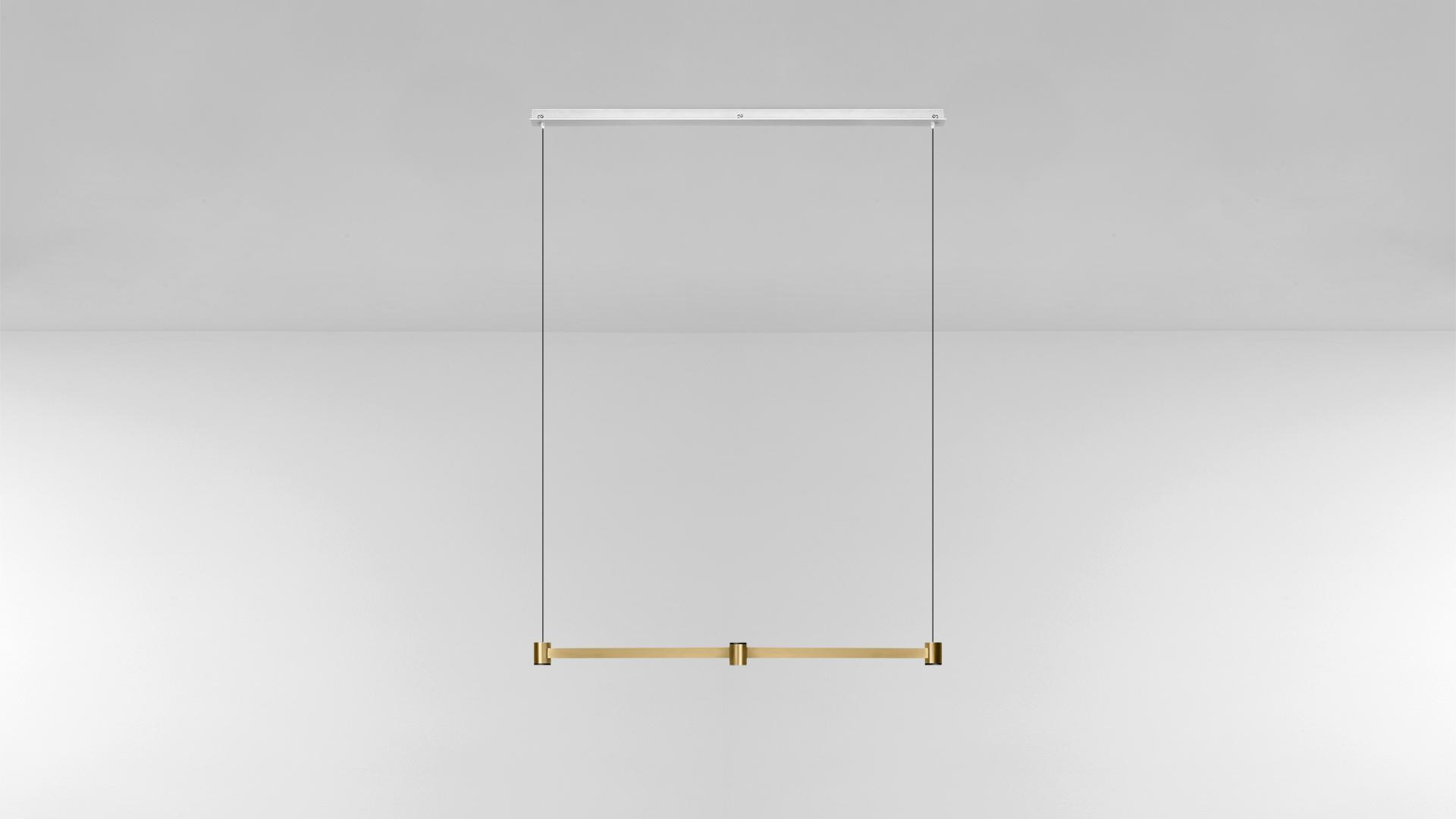ART SURFACE DIRECT &AMP; INDIRECT LED direct-indirect light brass pendant lamp