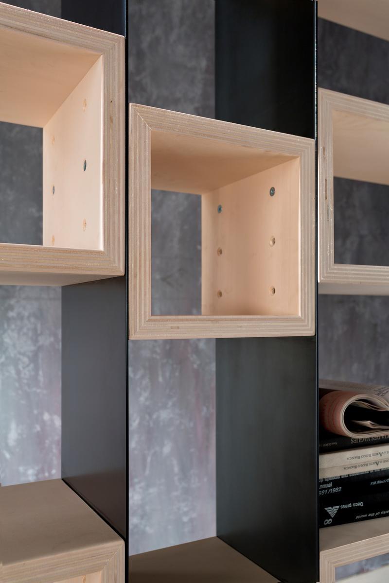 CONCRETE Open modular bookcase