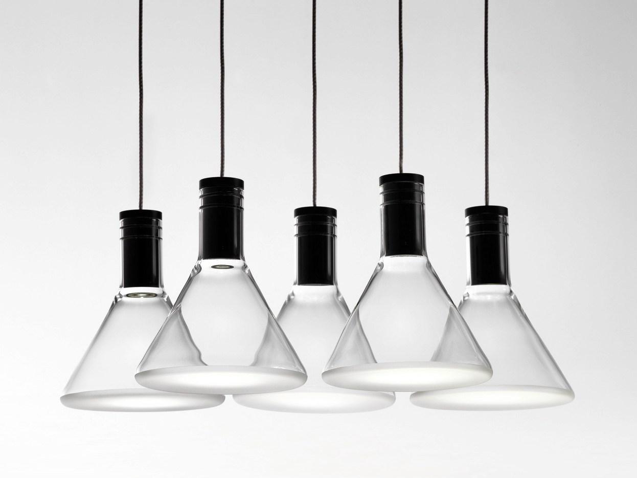 MULTISPOT POLAIR LED Borosilicate glass pendant lamp