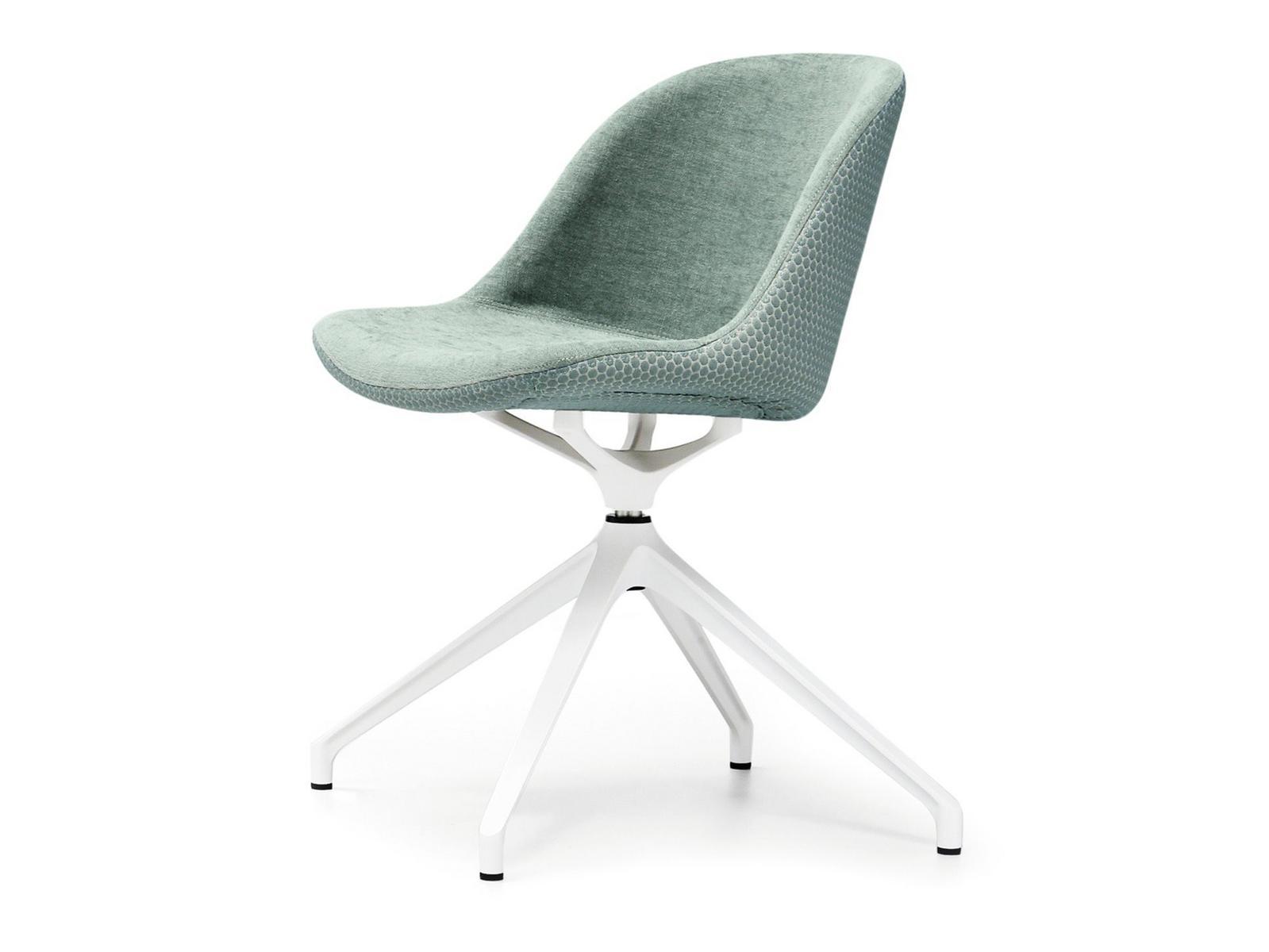 SONNY S-X Upholstered trestle-based fabric chair