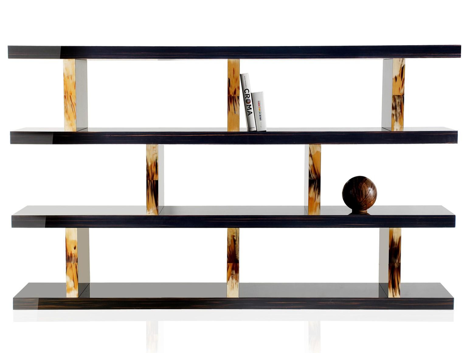 GIANO 4510 Open double-sided ebony bookcase