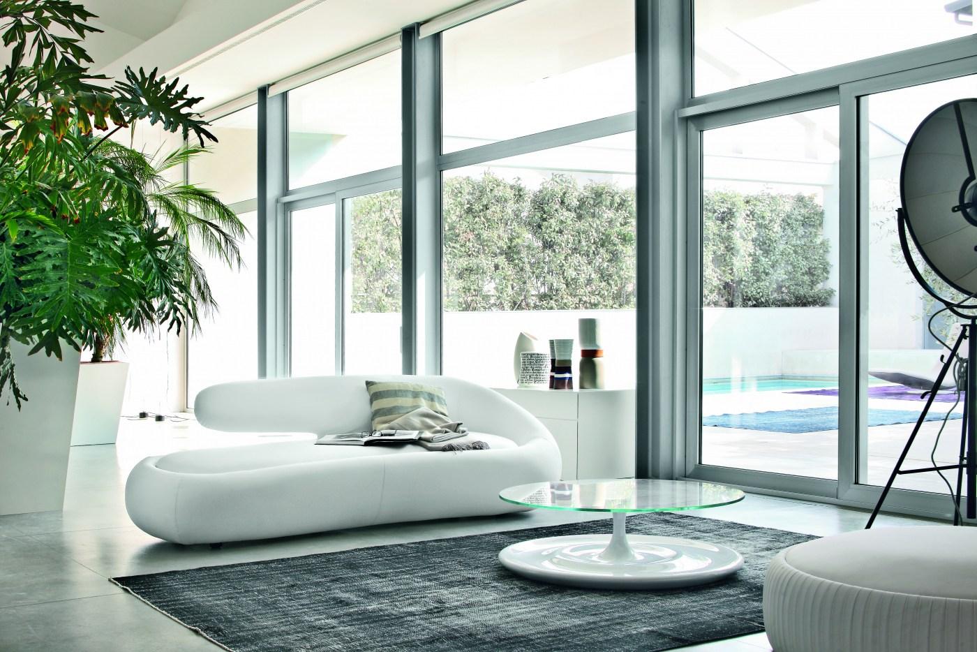 DUNY Upholstered leather day bed