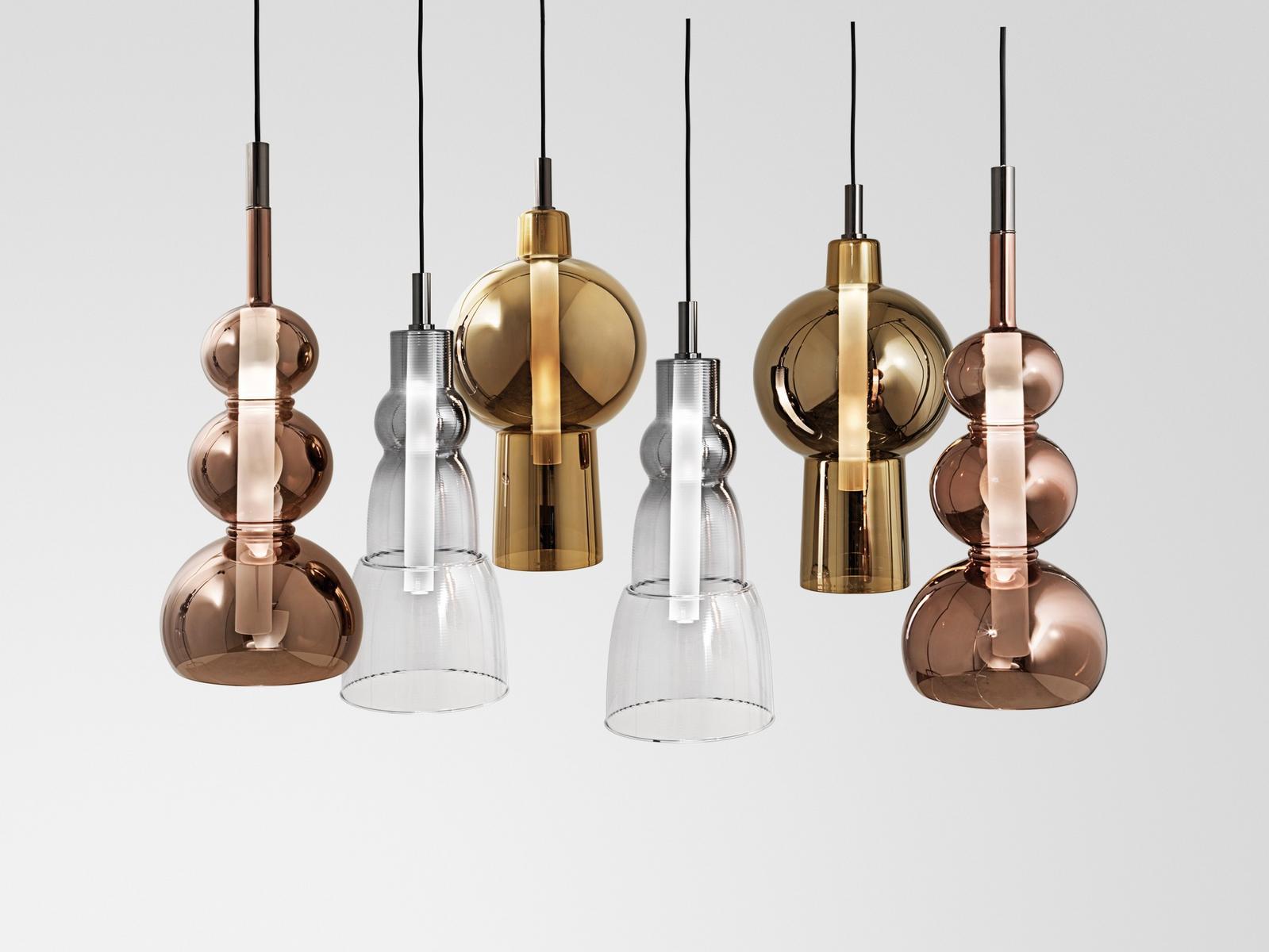 BILBO LED direct light glass pendant lamp