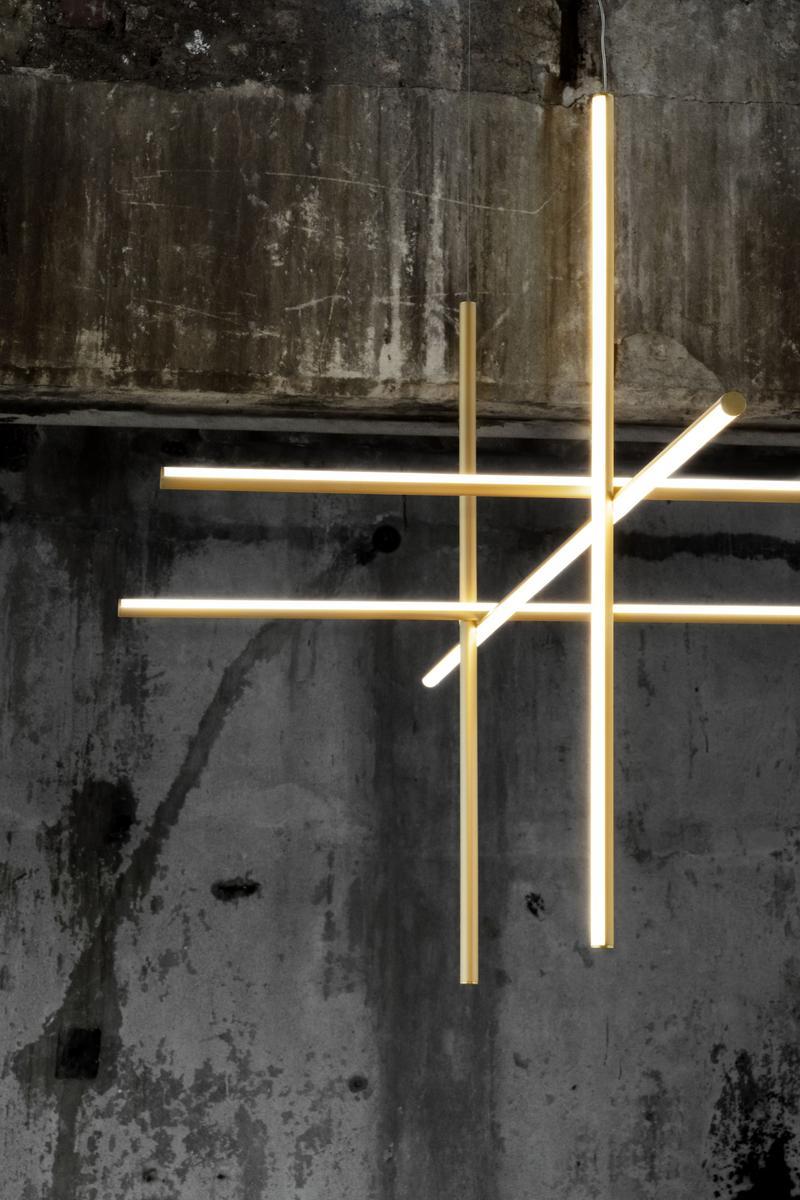 COORDINATES S4 LED extruded aluminium pendant lamp