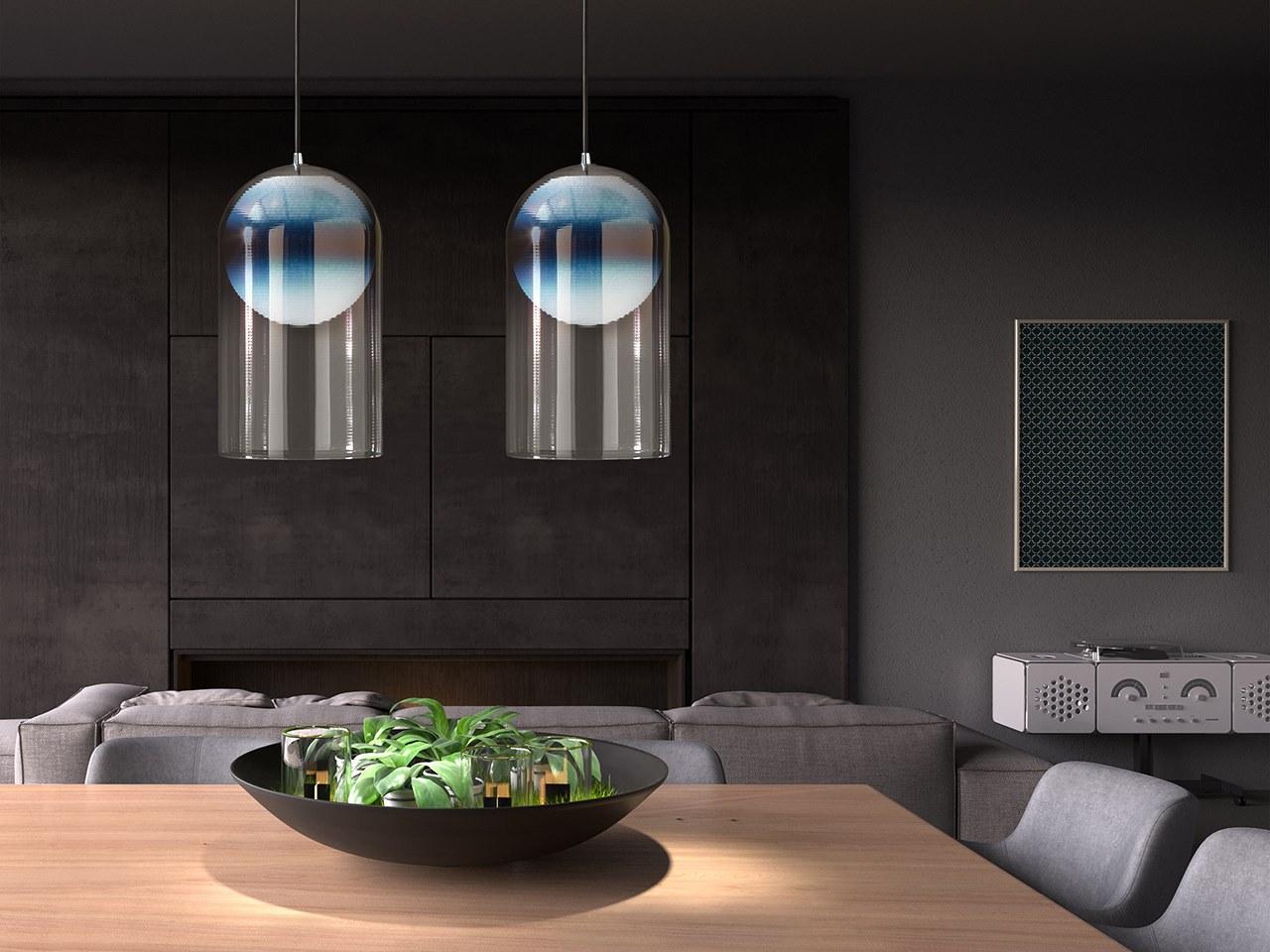 MARTA LED direct light blown glass pendant lamp