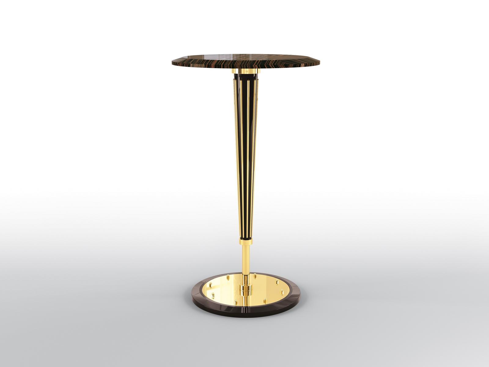 OPHELIA Round ebony high table