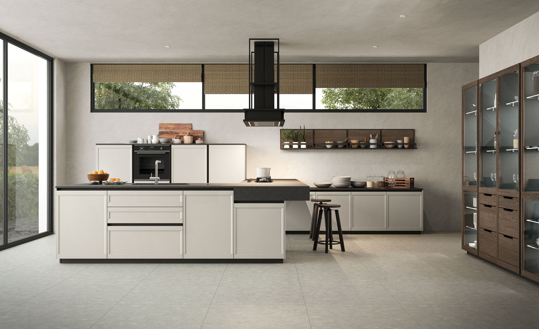FLAVOUR Lacquered kitchen