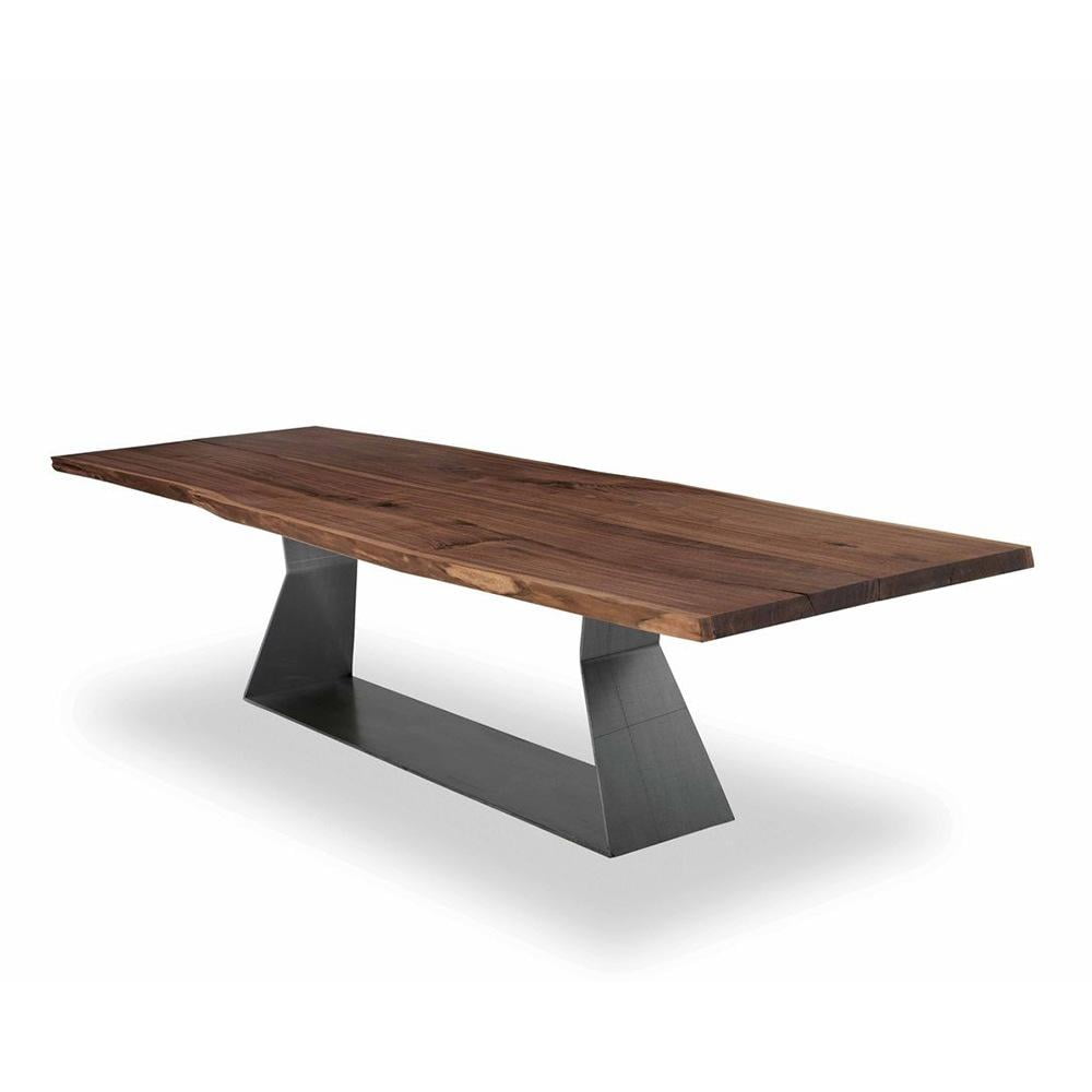 BEDROCK Rectangular veneer table