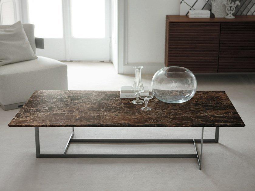 LONDRA 6 Rectangular marble coffee table