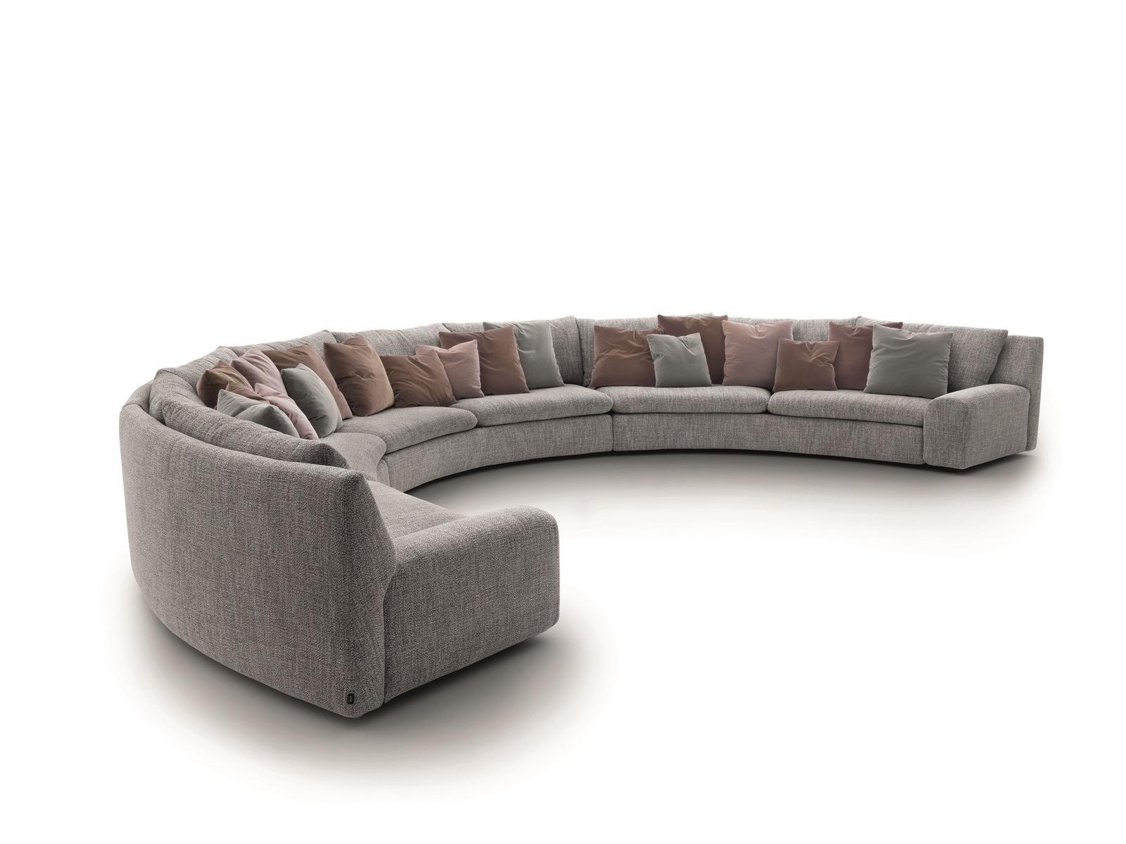 BEN BEN Curved fabric sofa