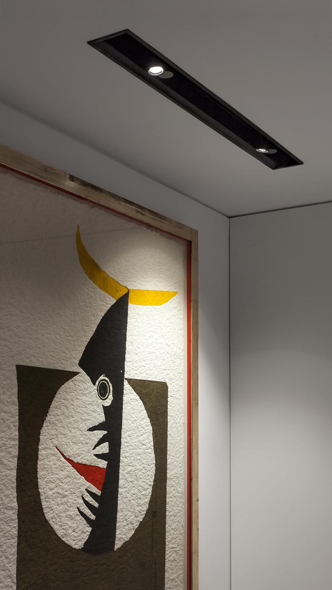 IO RECESSED PROFILE Ceiling mounted aluminium linear lighting profile for LED modules