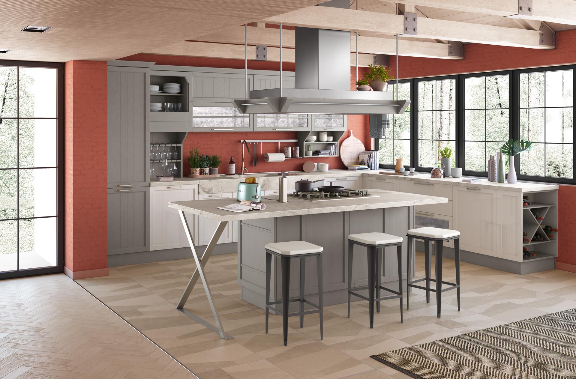 CONTEMPO Lacquered kitchen
