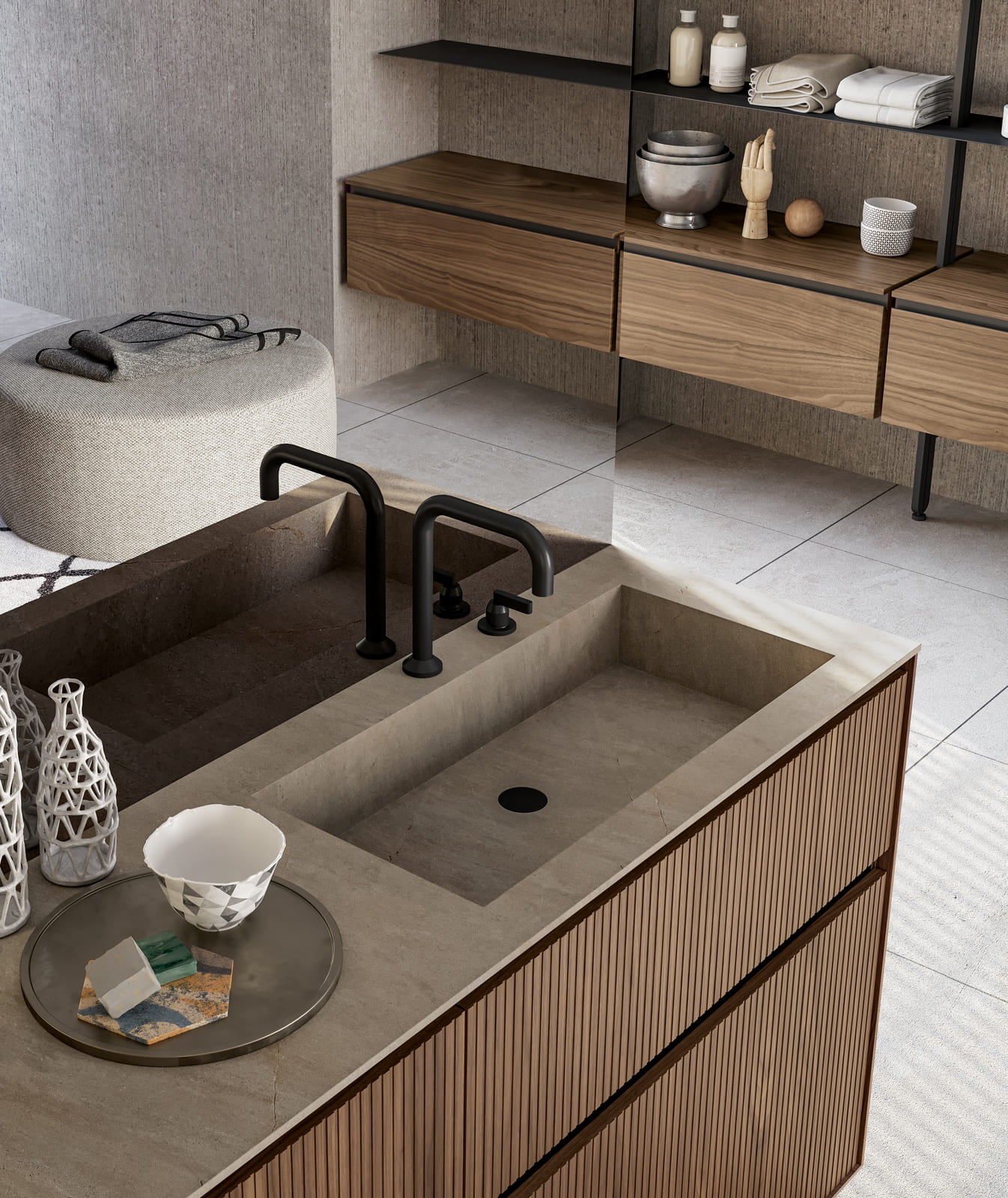 TRACCIA Glass bathroom