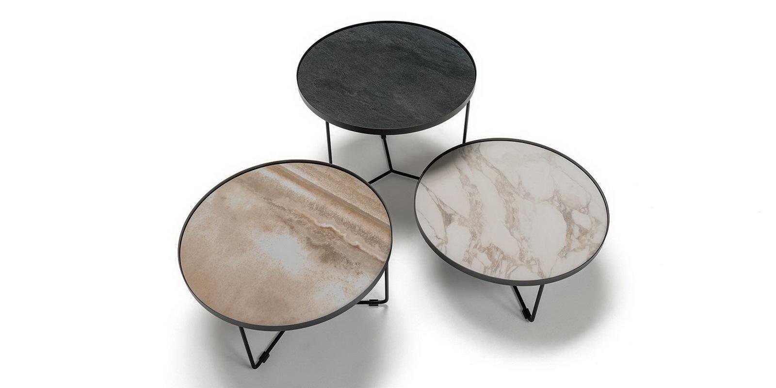 BILLY KERAMIK Round ceramic coffee table