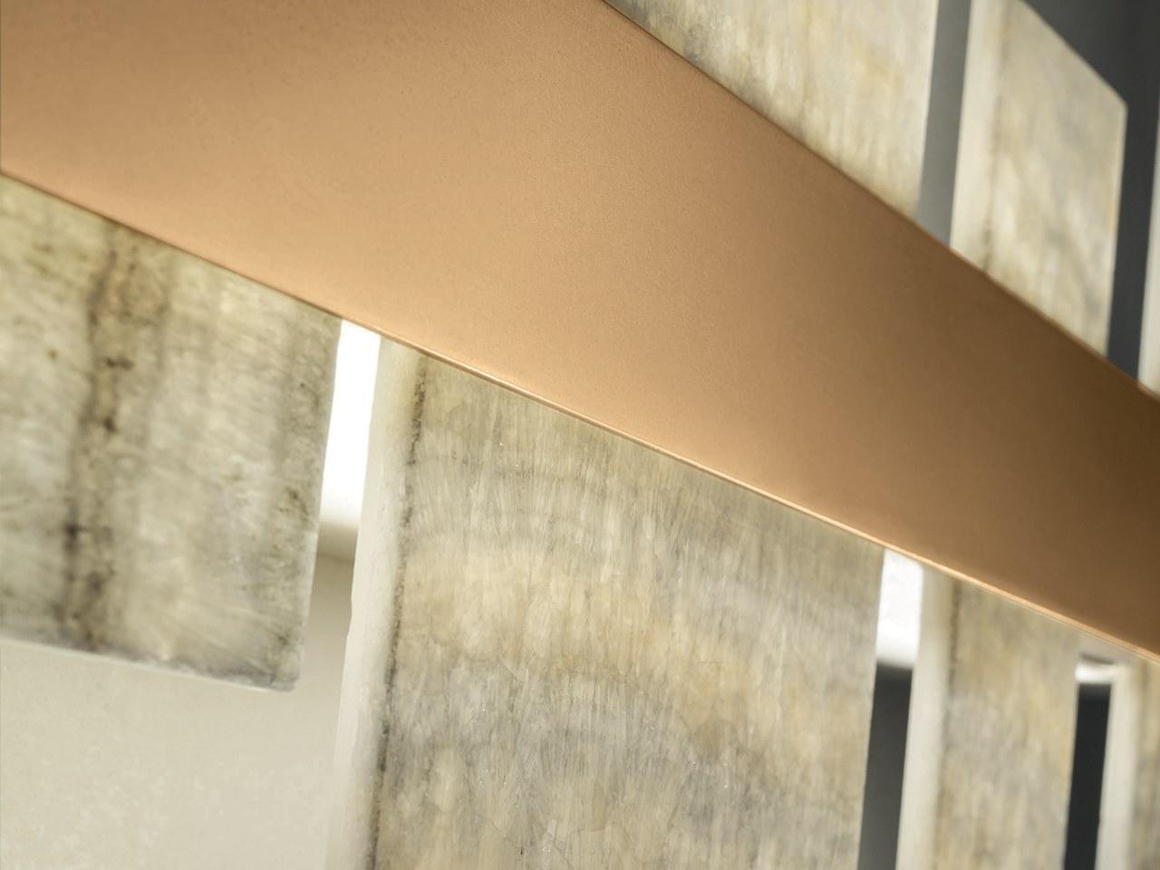 HONICÉ S50 LED pendant lamp in metal and onyx