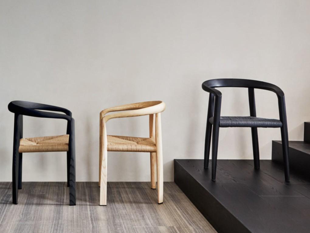 MHC.3 MISS Rope and wooden chair with armrests