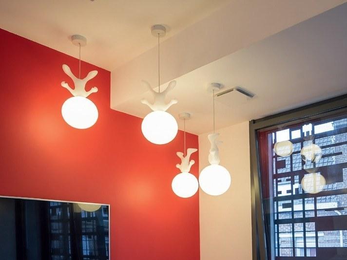 SPACEWALKER RGB polyethylene pendant lamp