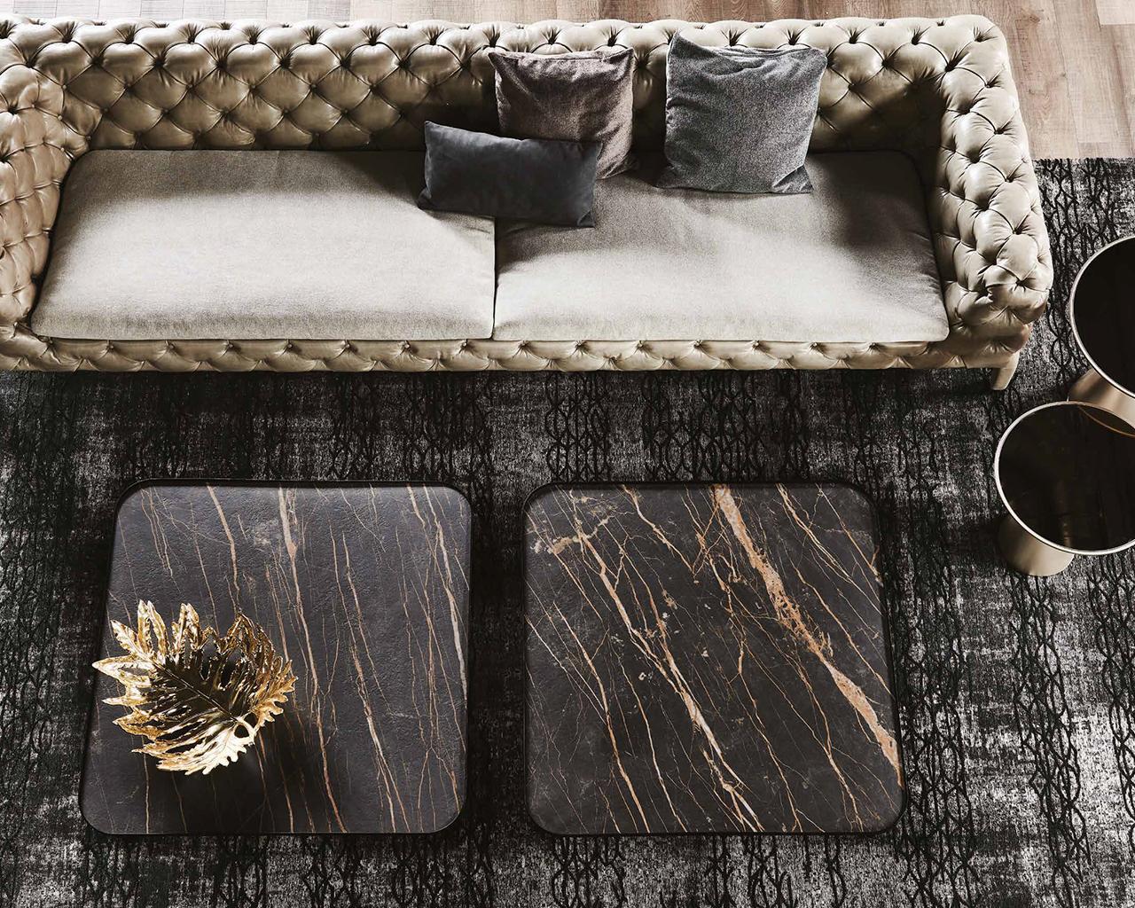 BENNY Square metal coffee table