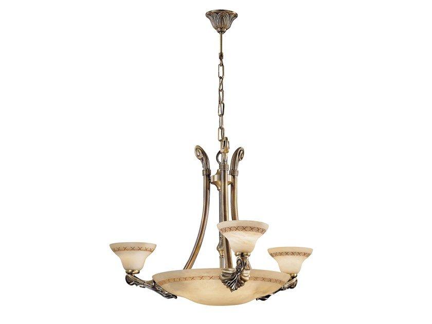 SASHA 2900/3+6 Antique brass finish with alabaster
