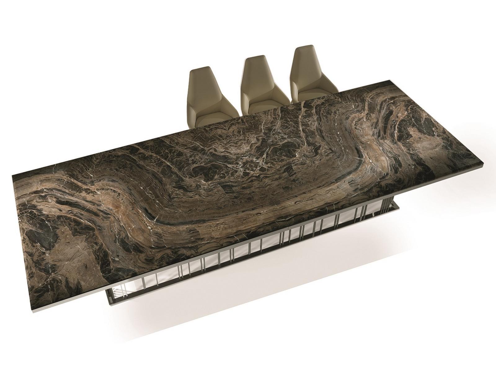 GINZA Rectangular metal table