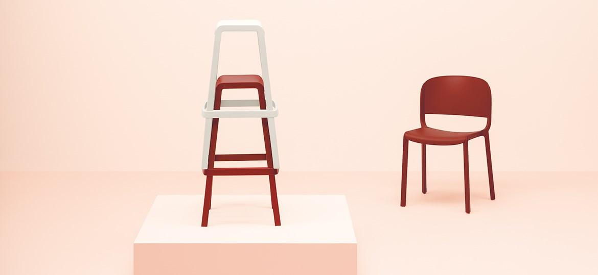 DOME 268 Stackable polypropylene stool