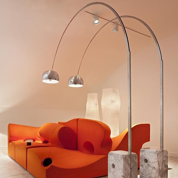 ARCO Design aluminium floor lamp