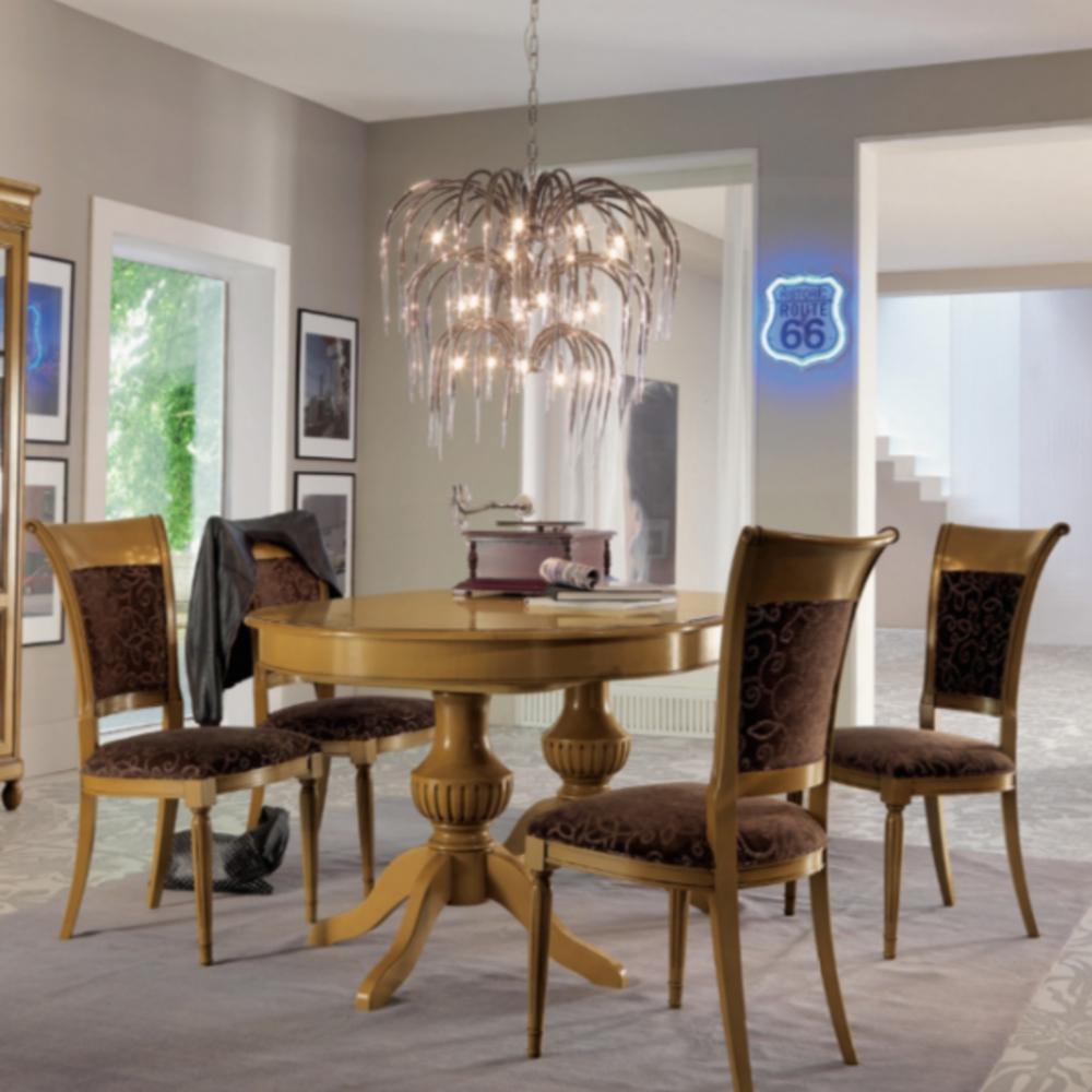 COMO Round wood table