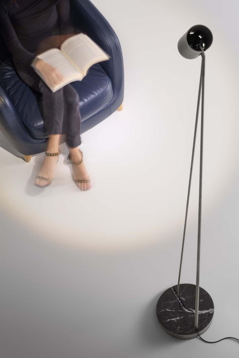 BOOM LED adjustable carbon floor lamp