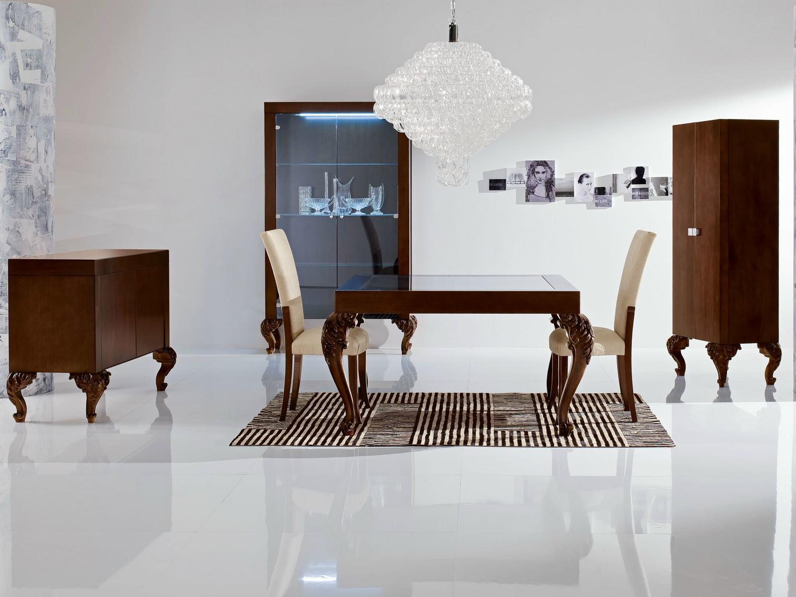 MINIMAL BAROQUE Wooden bar cabinet