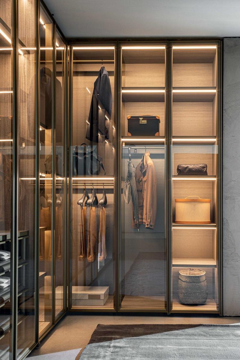 GLISS MASTER SISTEMA 7 Sectional walk-in wardrobe
