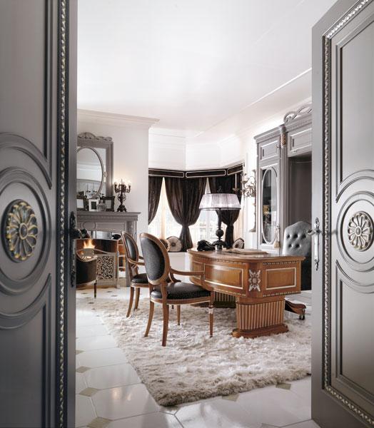 NAPOLI Wooden writing desk with drawers