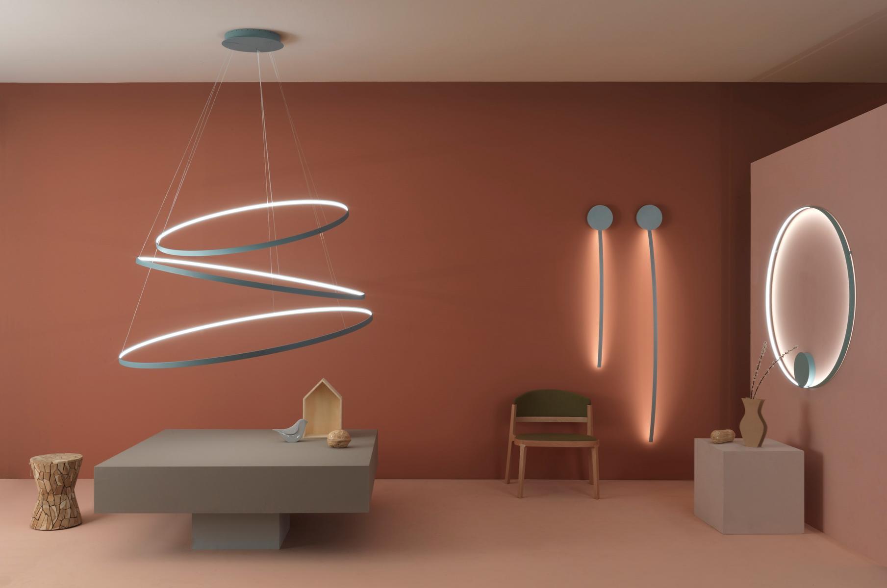 RINGS ORIZZONTALE LED aluminium pendant lamp