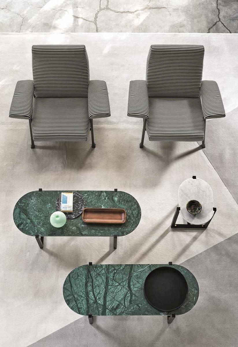 SIGMUND Oval marble coffee table