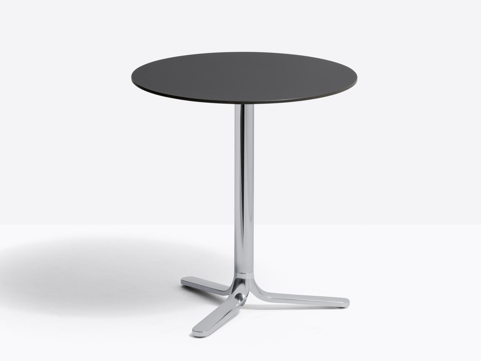 FLUXO 5460 Aluminium high table with 3-star base