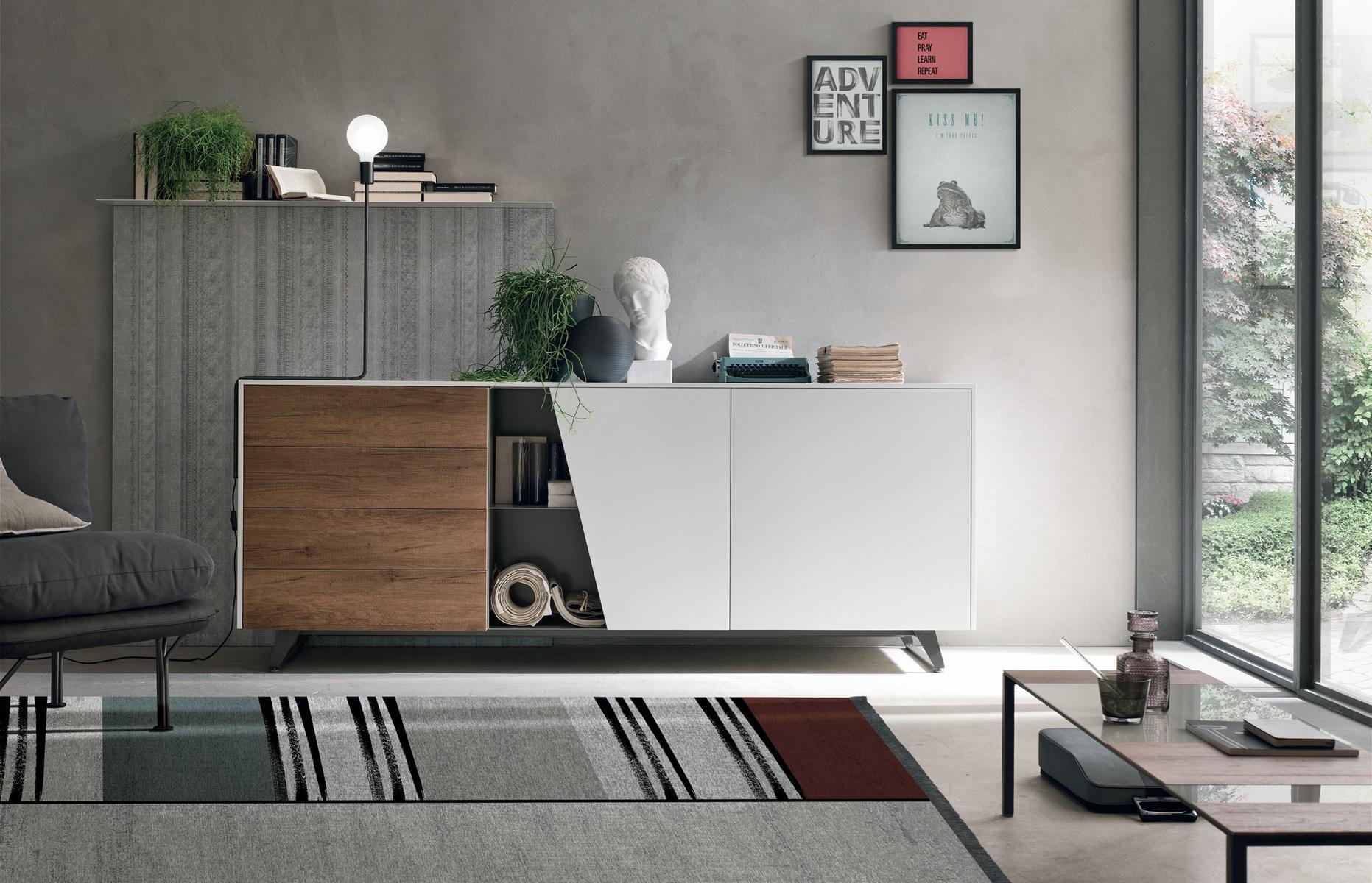 DIAGONAL Sideboard with doors