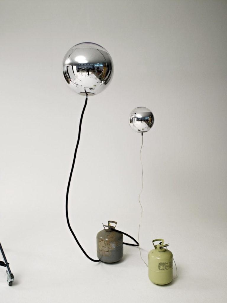 MIRROR BALL Glass pendant lamp in a contemporary style