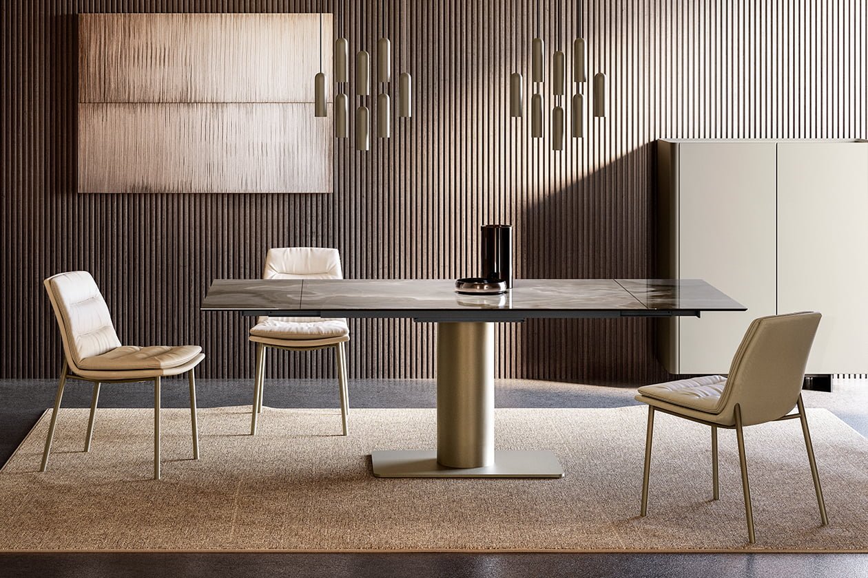 CILINDRO EXTENDABLE CERAMIC Rectangular ceramic table