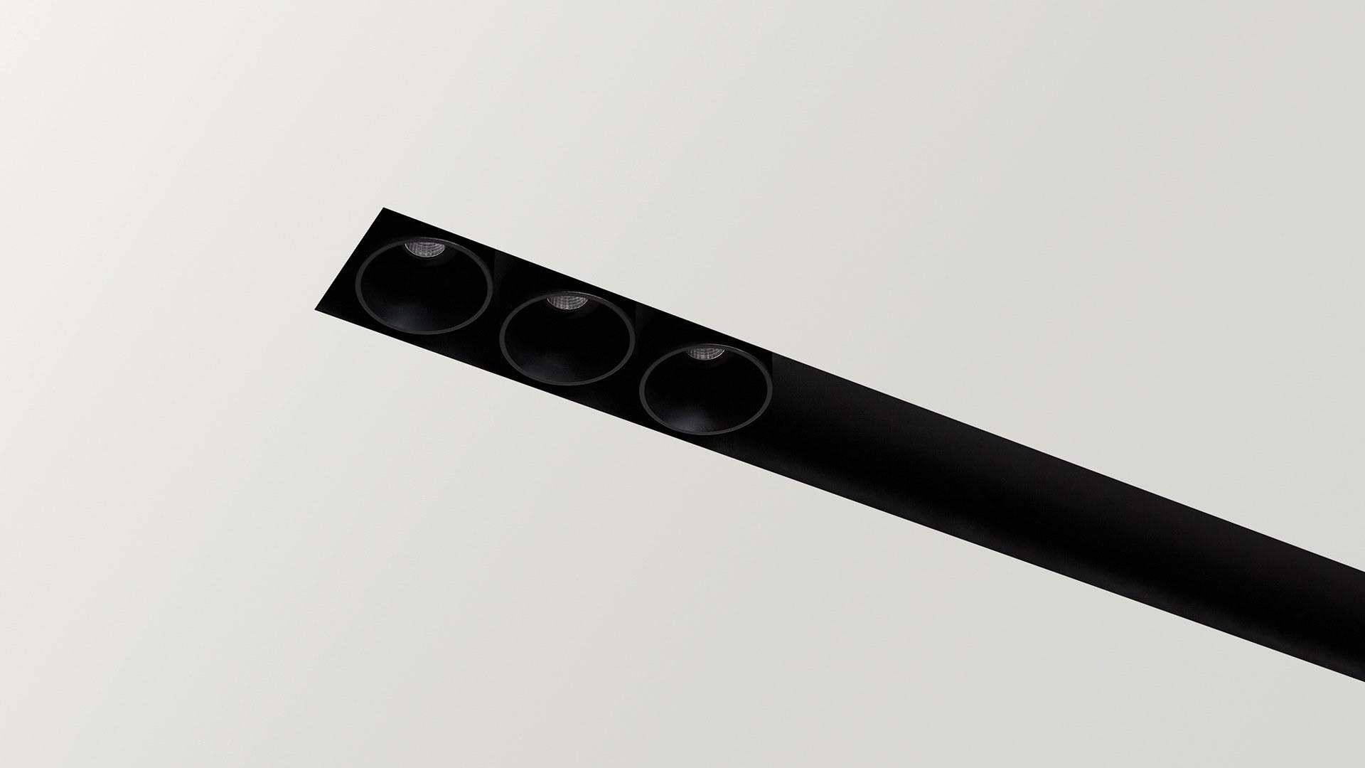 BLACK FOSTER CUSTOM Aluminium linear lighting profile for LED modules