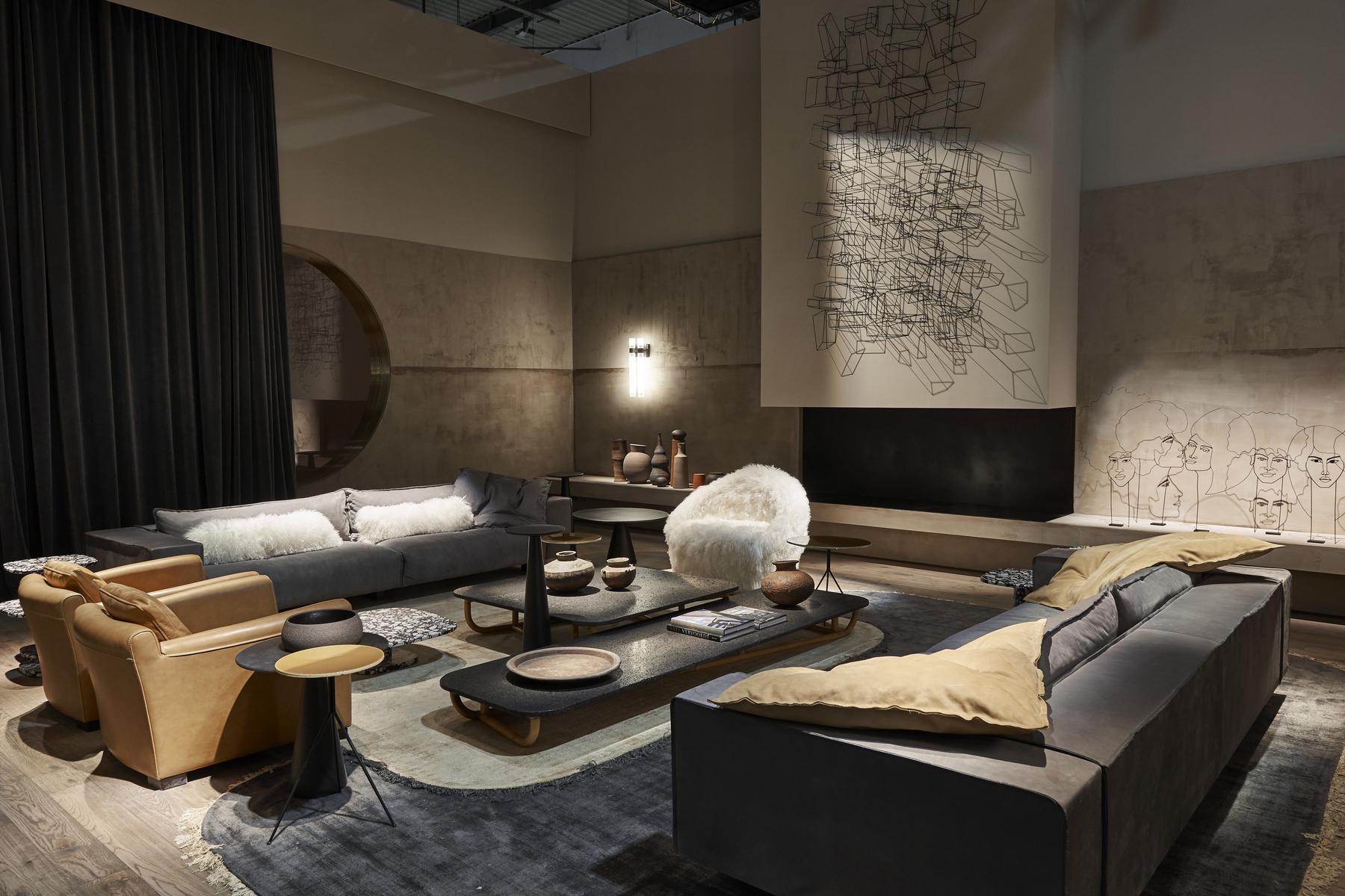 MALACCA Low rectangular coffee table for living room