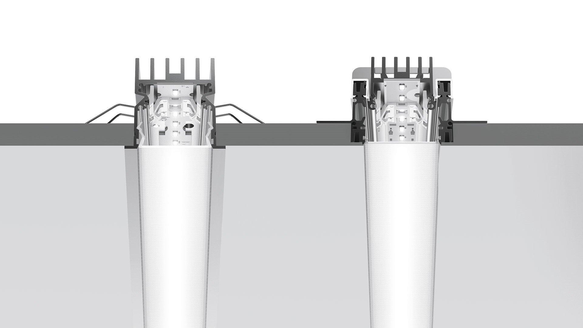 A.39 RECESSED DIFFUSED Linear lighting profile